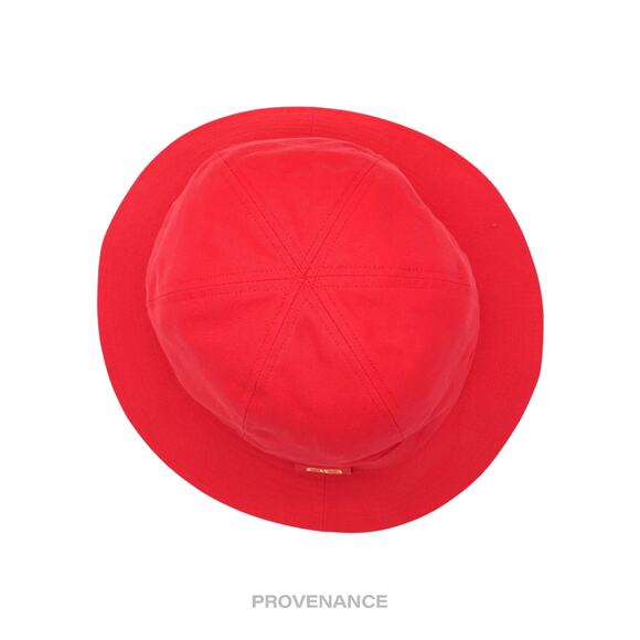 ? Balenciaga BB Logo Embroidered Bucket Hat - Red M